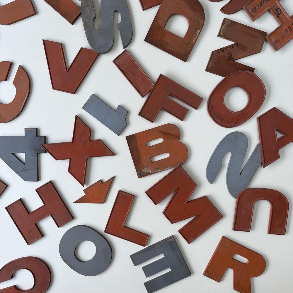 2 - 9 Inch Wooden Factory Shop Letter