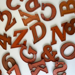 4 - 10 Inch Wooden Factory Shop Letter