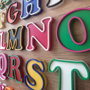 Retro Vintage Styled Letter Keyrings