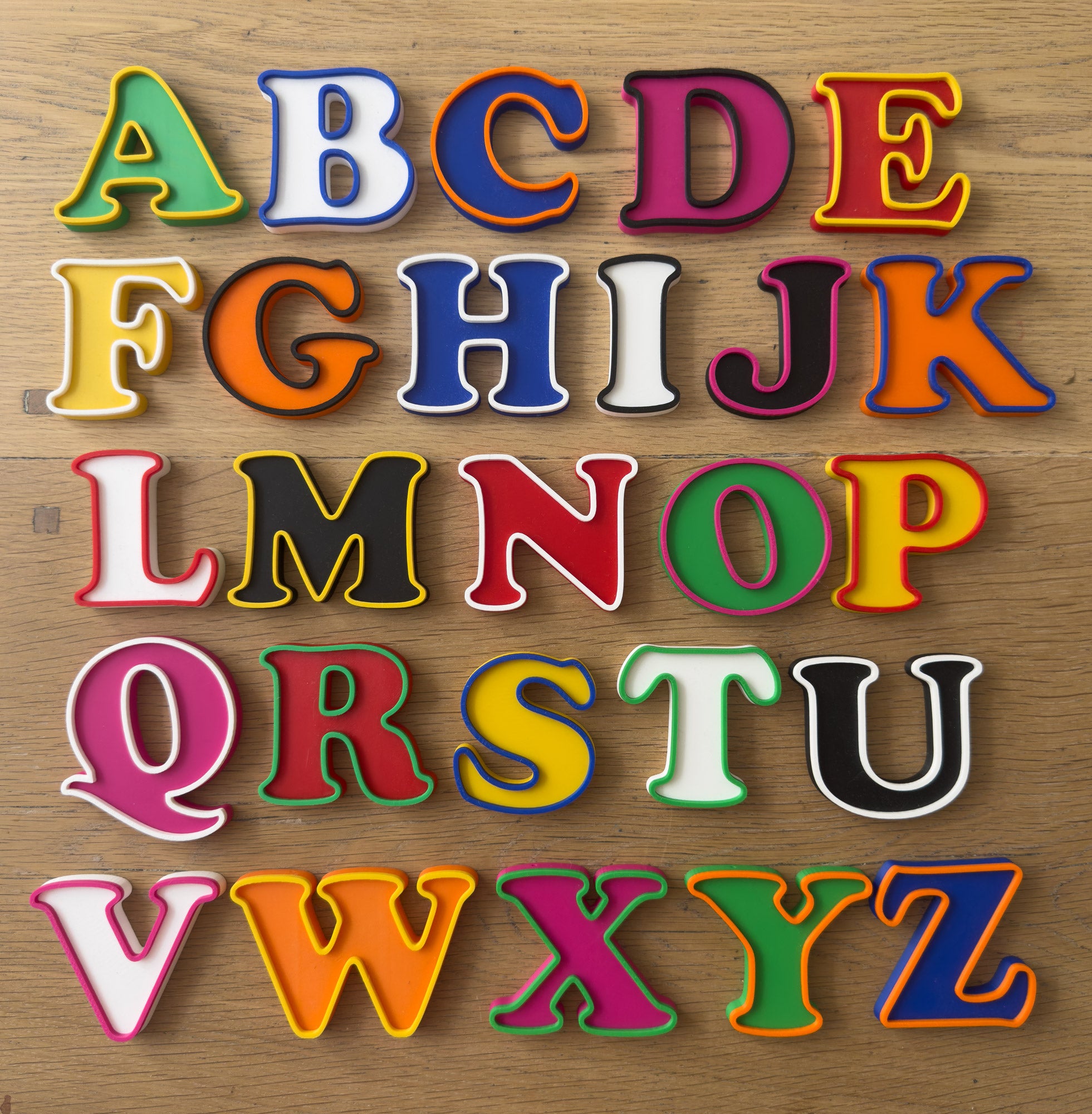 Retro Vintage Styled Letter Keyrings