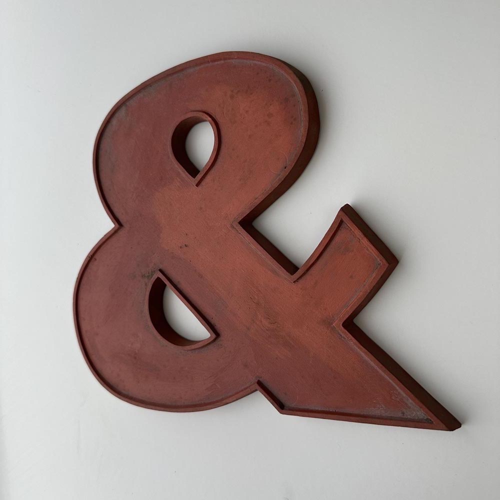 & - 9 Inch Wooden Factory Shop Letter