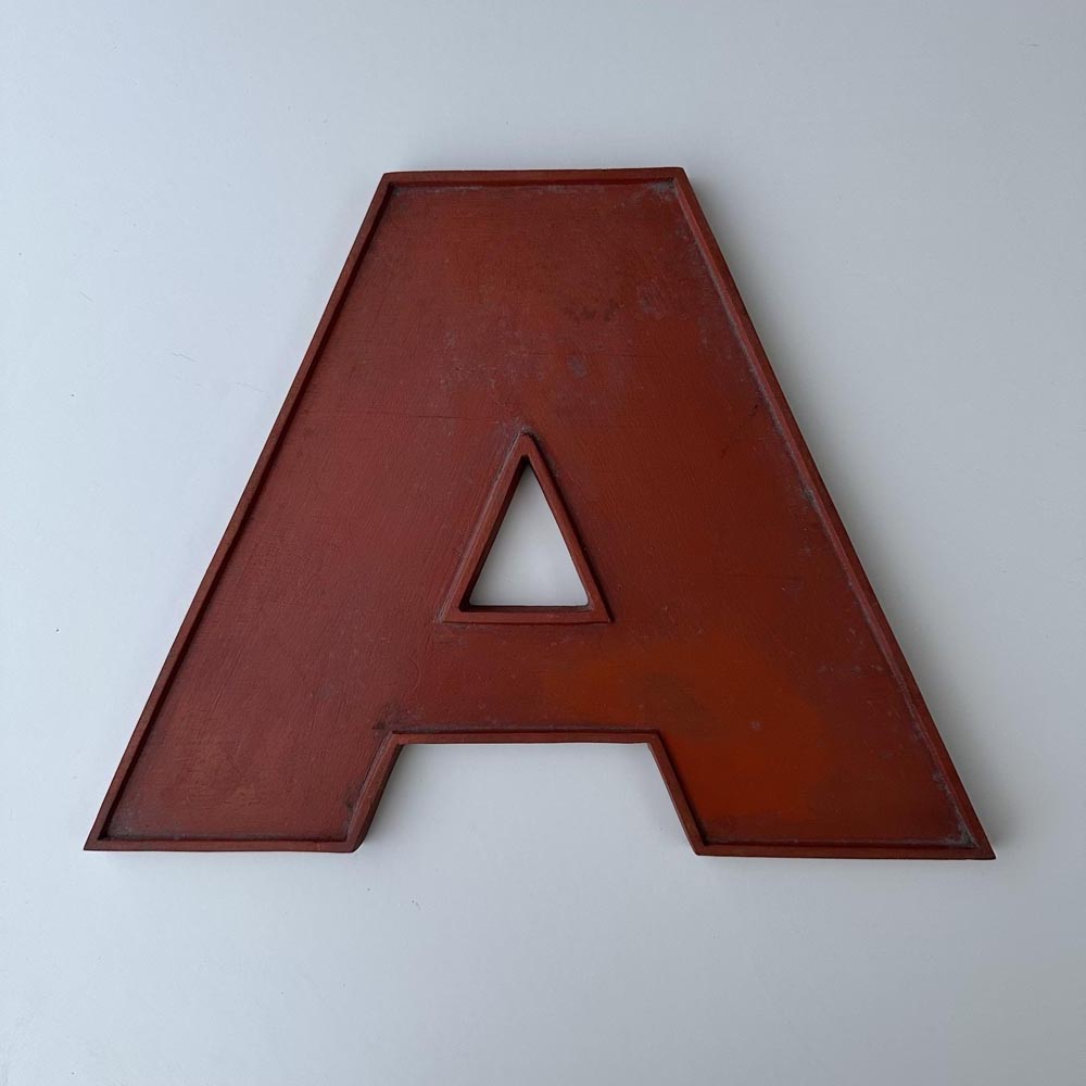 A - 9 Inch Wooden Factory Shop Letter