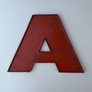 A - 9 Inch Wooden Factory Shop Letter