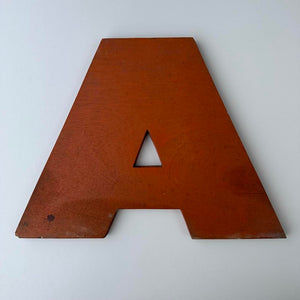 A - 9 Inch Wooden Factory Shop Letter
