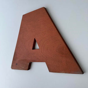 A - 9 Inch Wooden Factory Shop Letter