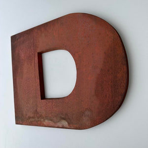 D - 9 Inch Wooden Factory Shop Letter