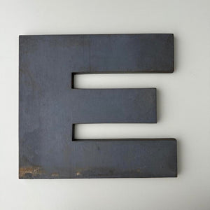 E - 9 Inch Wooden Factory Shop Letter