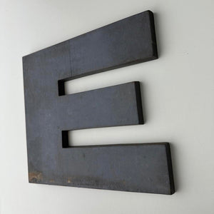 E - 9 Inch Wooden Factory Shop Letter