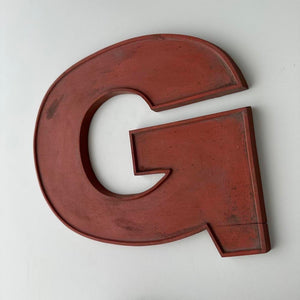 G - 9 Inch Wooden Factory Shop Letter