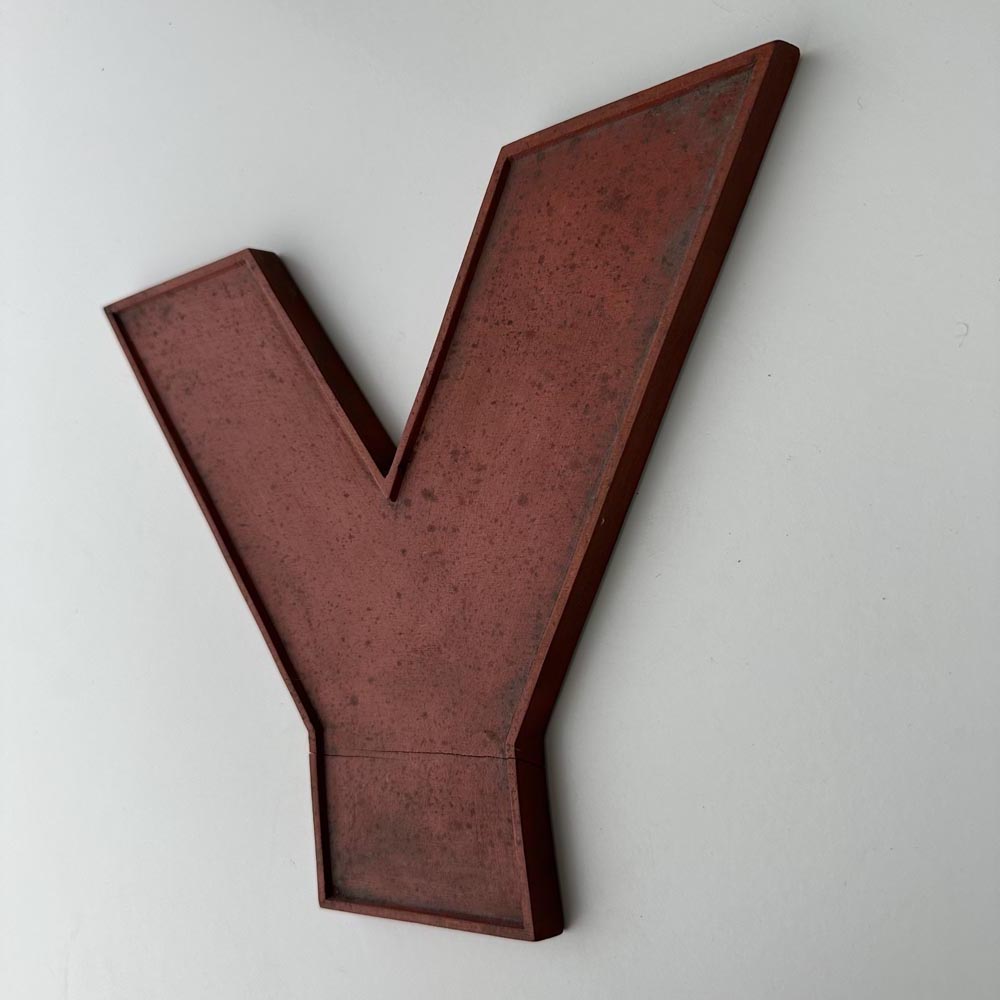 Y - 9 Inch Wooden Factory Shop Letter