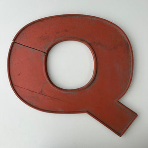 Q - 9 Inch Wooden Factory Shop Letter