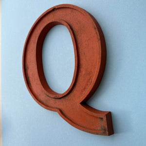Q - 10 Inch Wooden Factory Shop Letter
