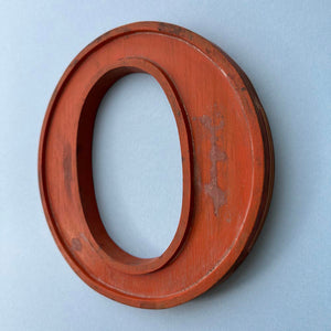 O - 10 Inch Wooden Factory Shop Letter