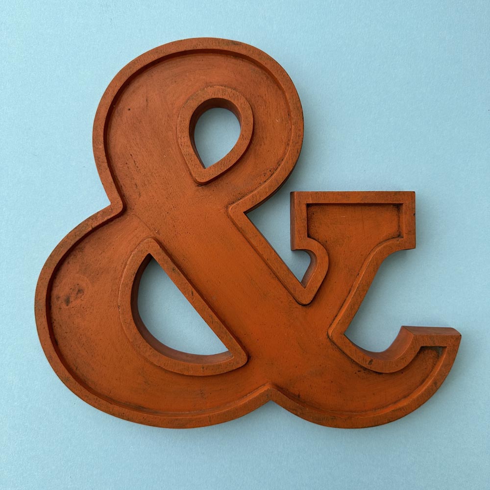 & - 10 Inch Wooden Factory Shop Letter