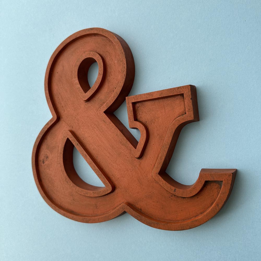 & - 10 Inch Wooden Factory Shop Letter