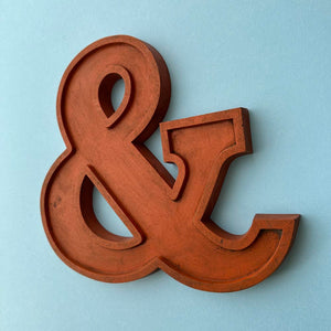 & - 10 Inch Wooden Factory Shop Letter