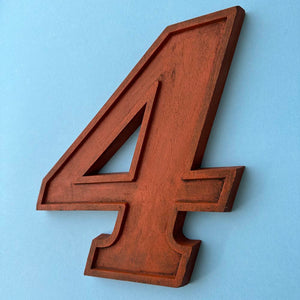 4 - 10 Inch Wooden Factory Shop Letter