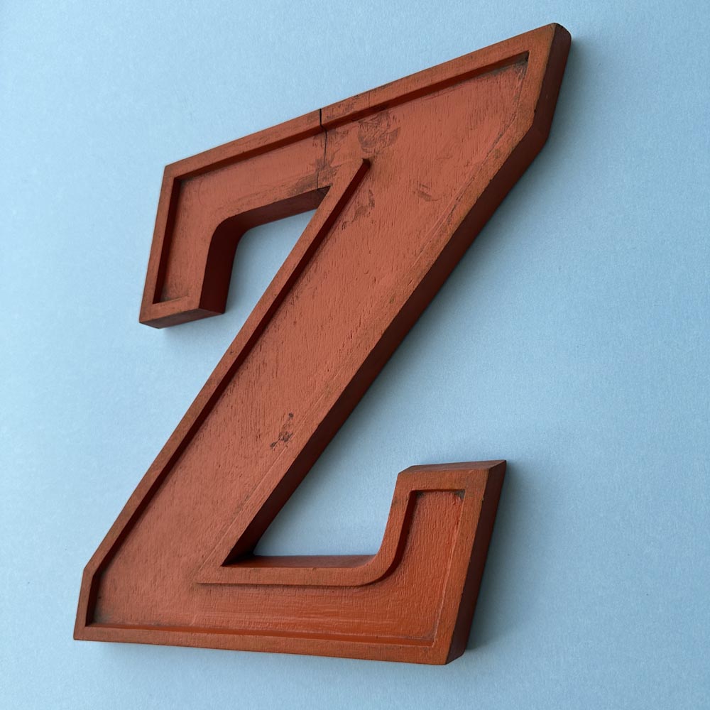 Z - 10 Inch Wooden Factory Shop Letter