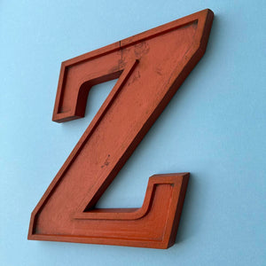 Z - 10 Inch Wooden Factory Shop Letter