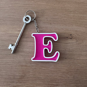 Retro Vintage Styled Letter Keyrings