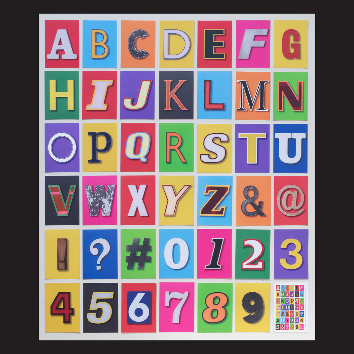 Vintage Letter & Number Postcards