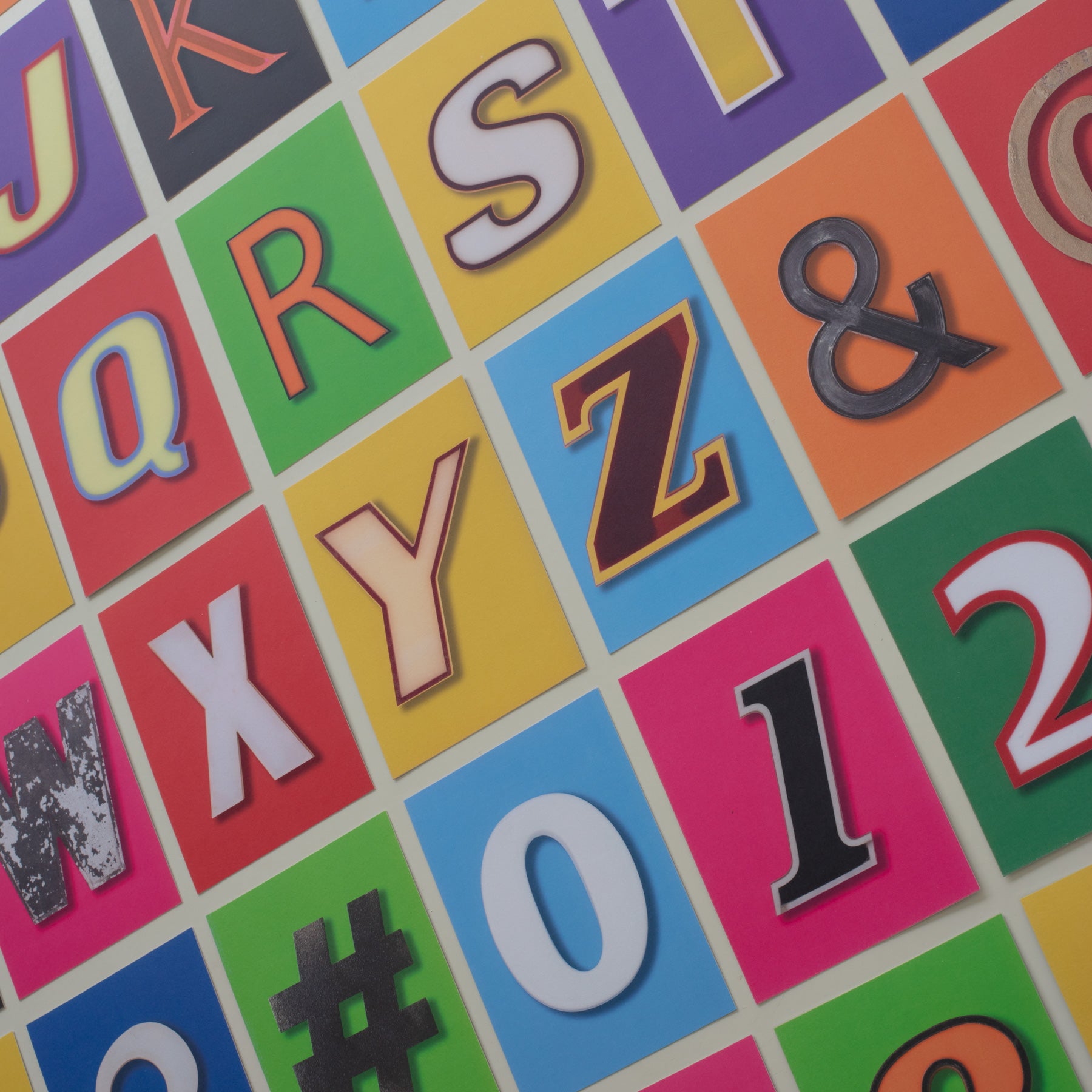 Vintage Letter & Number Postcards