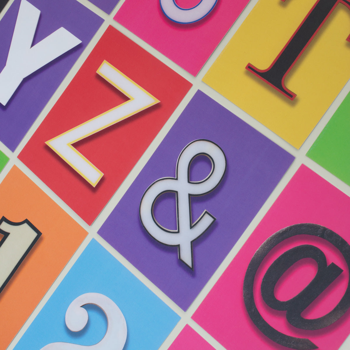Vintage Letter & Number Postcards - Set 2
