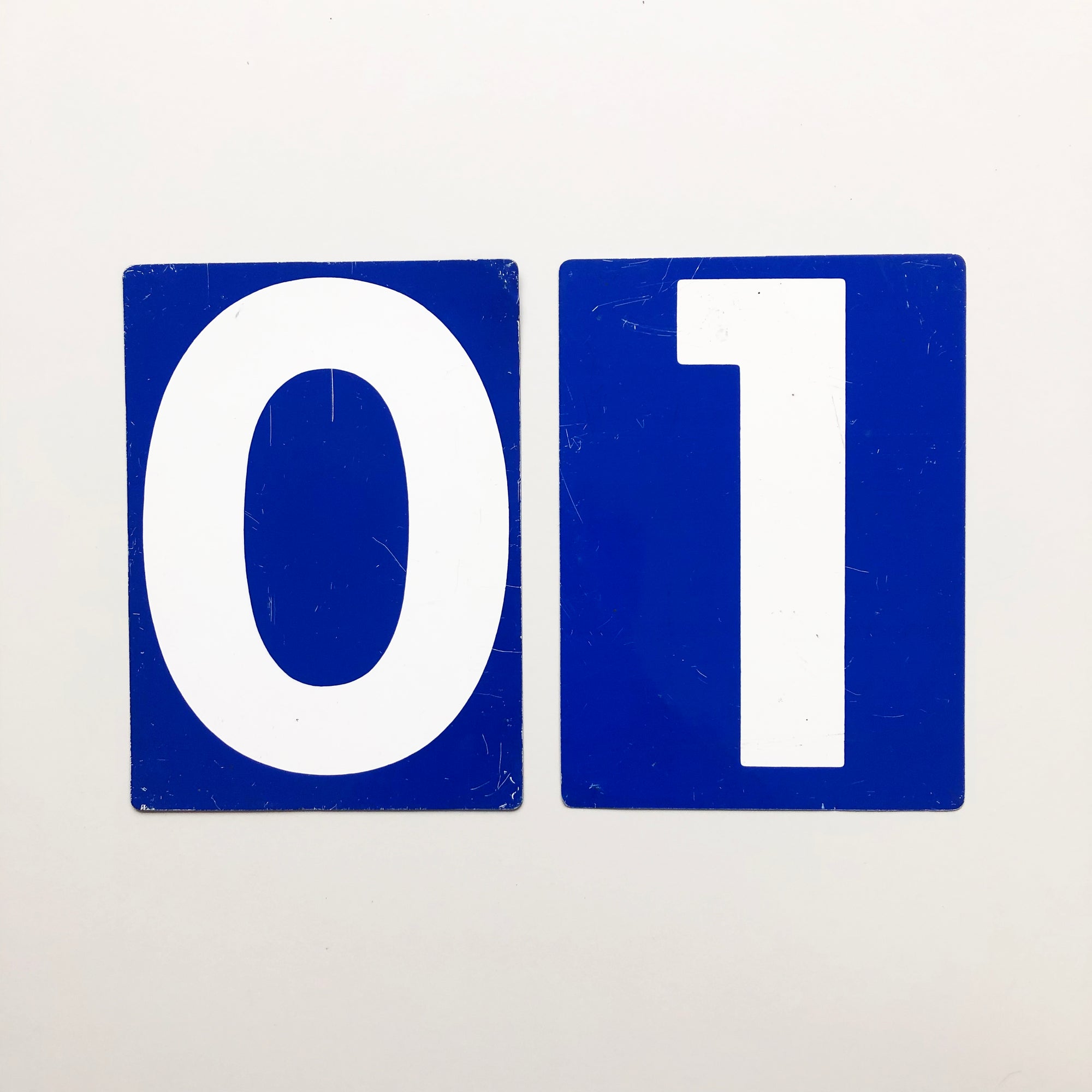 0 & 1 - Medium American Gas Station Sign (double sided)