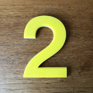 Medium Perspex Number
