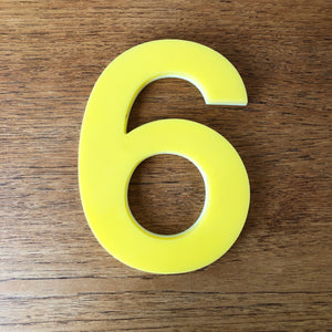 Medium Perspex Number