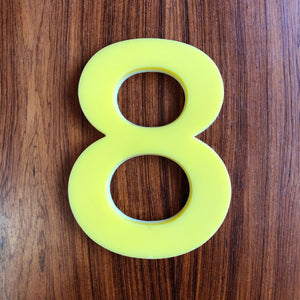 Medium Perspex Number
