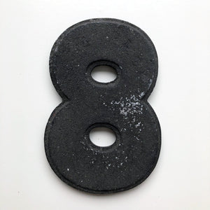 8 Inch American Wagner Cinema Marquee Metal Number