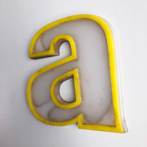 A - Medium Vintage Retro Shop 60s Letter