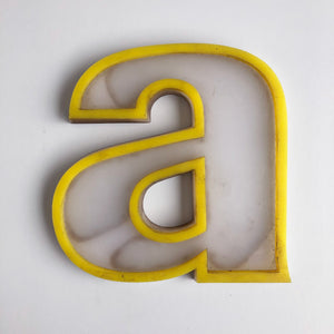 A - Medium Vintage Retro Shop 60s Letter