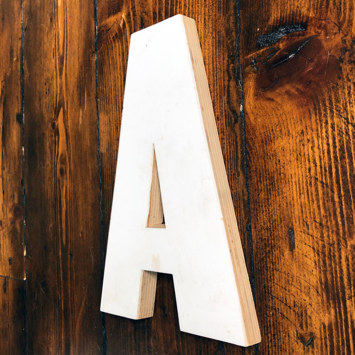 Medium Factory Shop Letter Ply Wood & Perspex