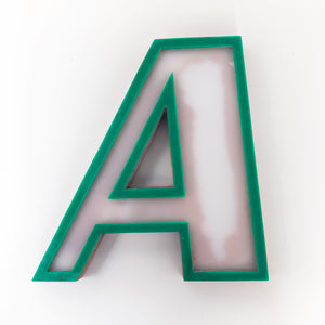 A - Medium Factory Shop Letter Ply Wood & Perspex