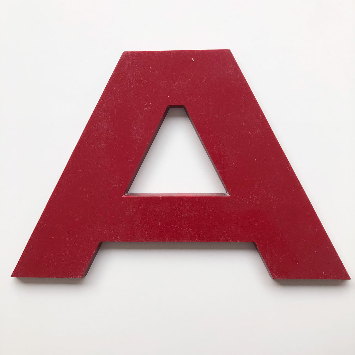 A - Large Letter Solid Perspex