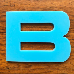 Large Letters and Numbers Solid Perspex