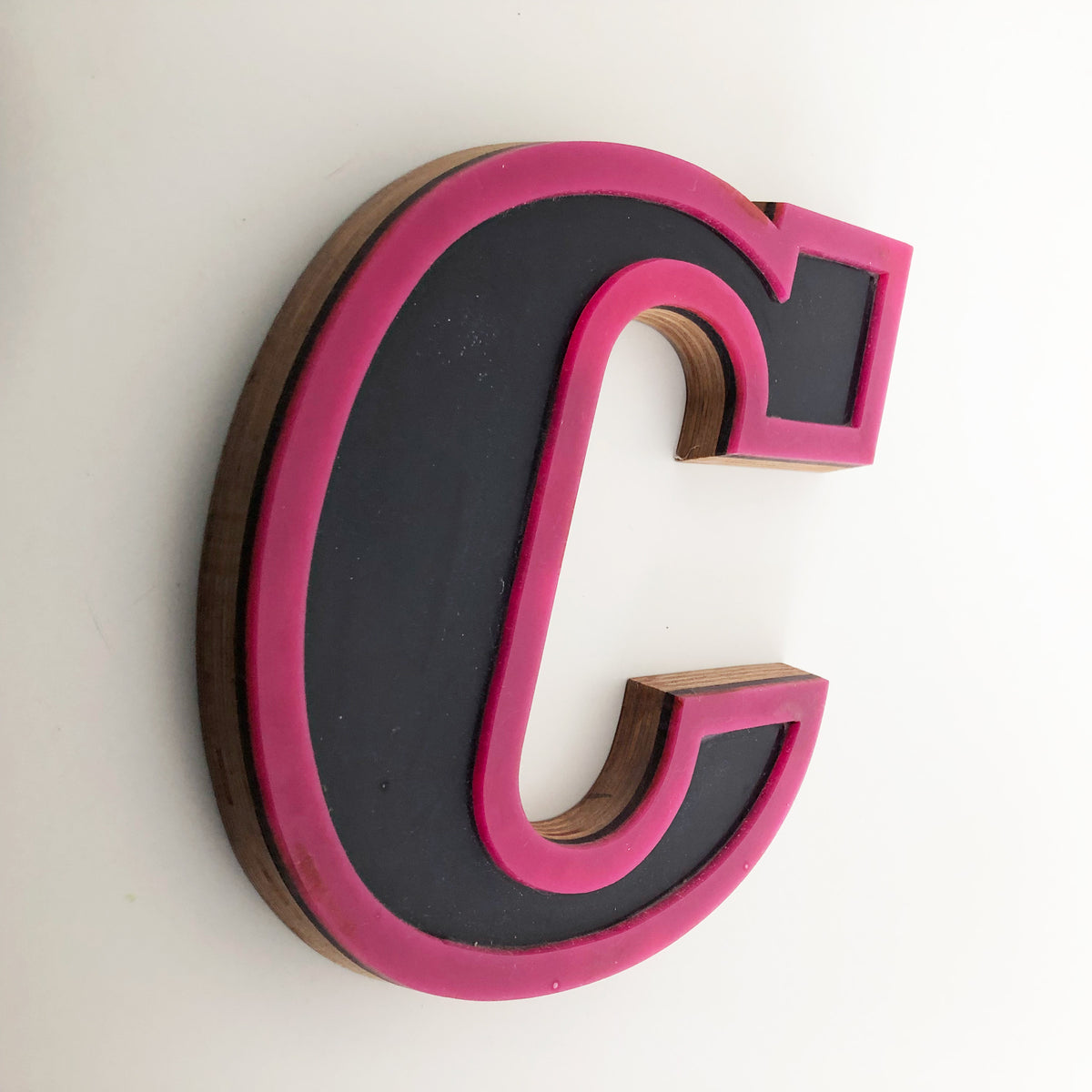Medium Factory Shop Letter Ply Wood & Perspex