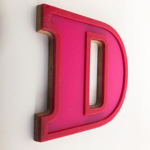 Medium Factory Shop Letter Ply Wood & Perspex