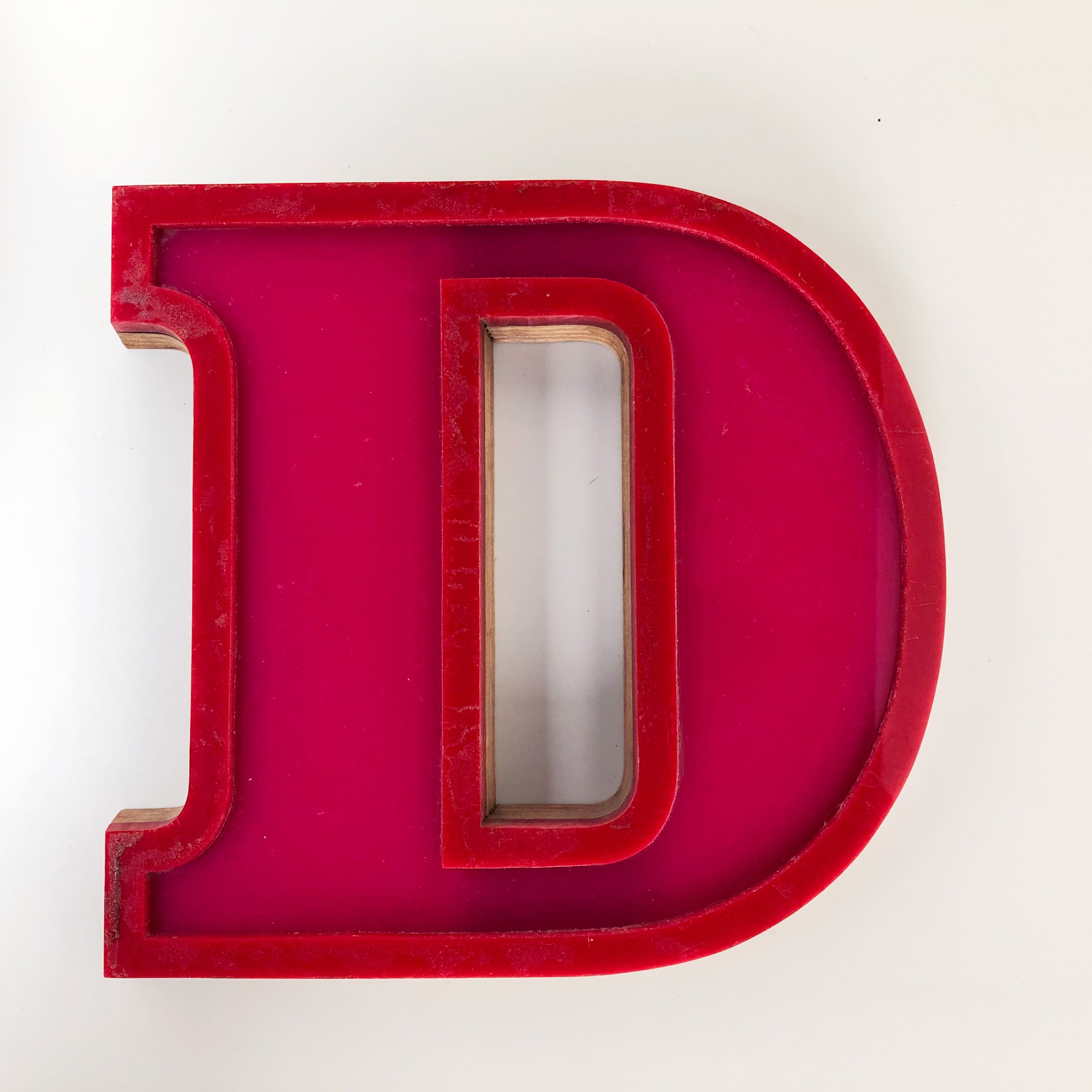 Medium Factory Shop Letter Ply Wood & Perspex