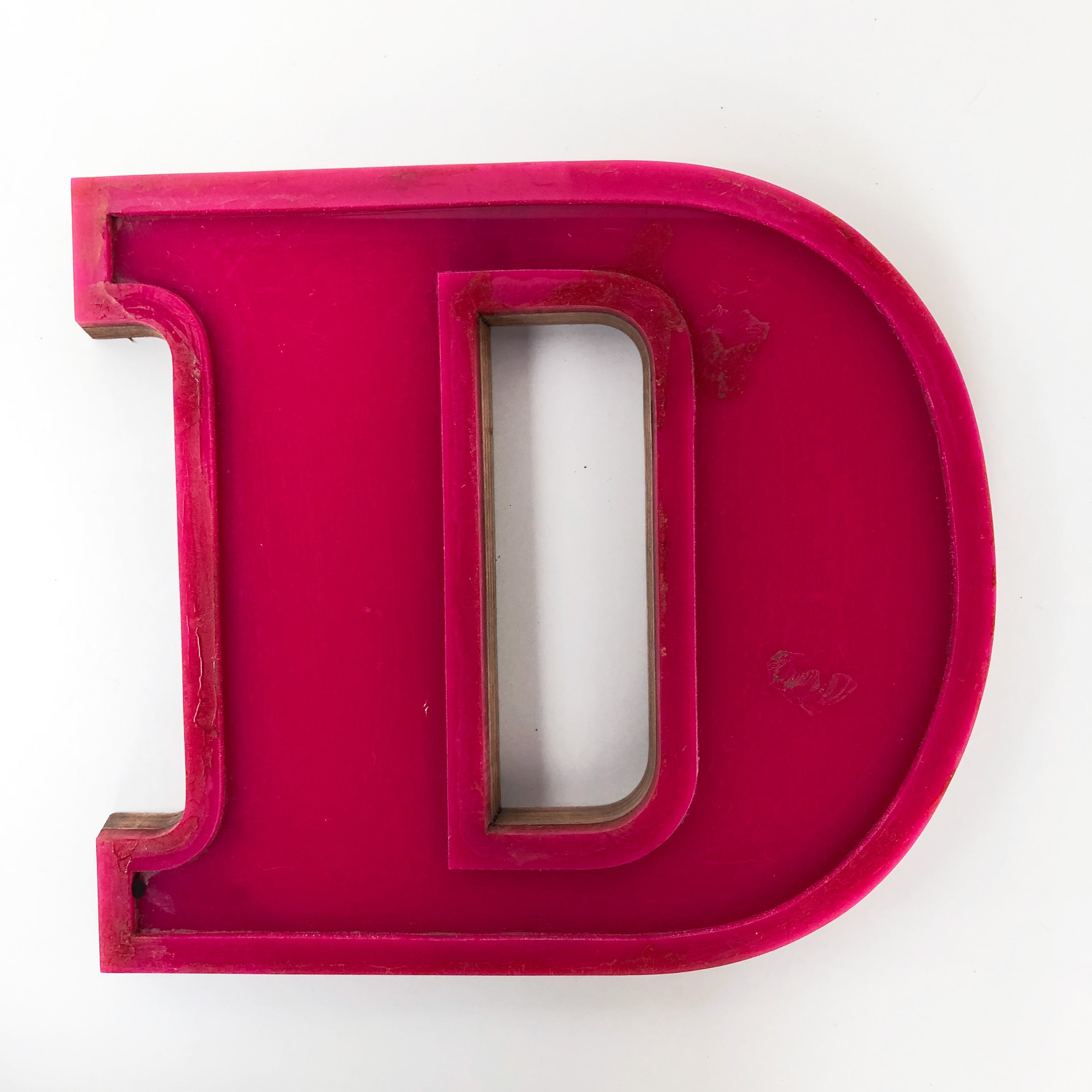Medium Factory Shop Letter Ply Wood & Perspex