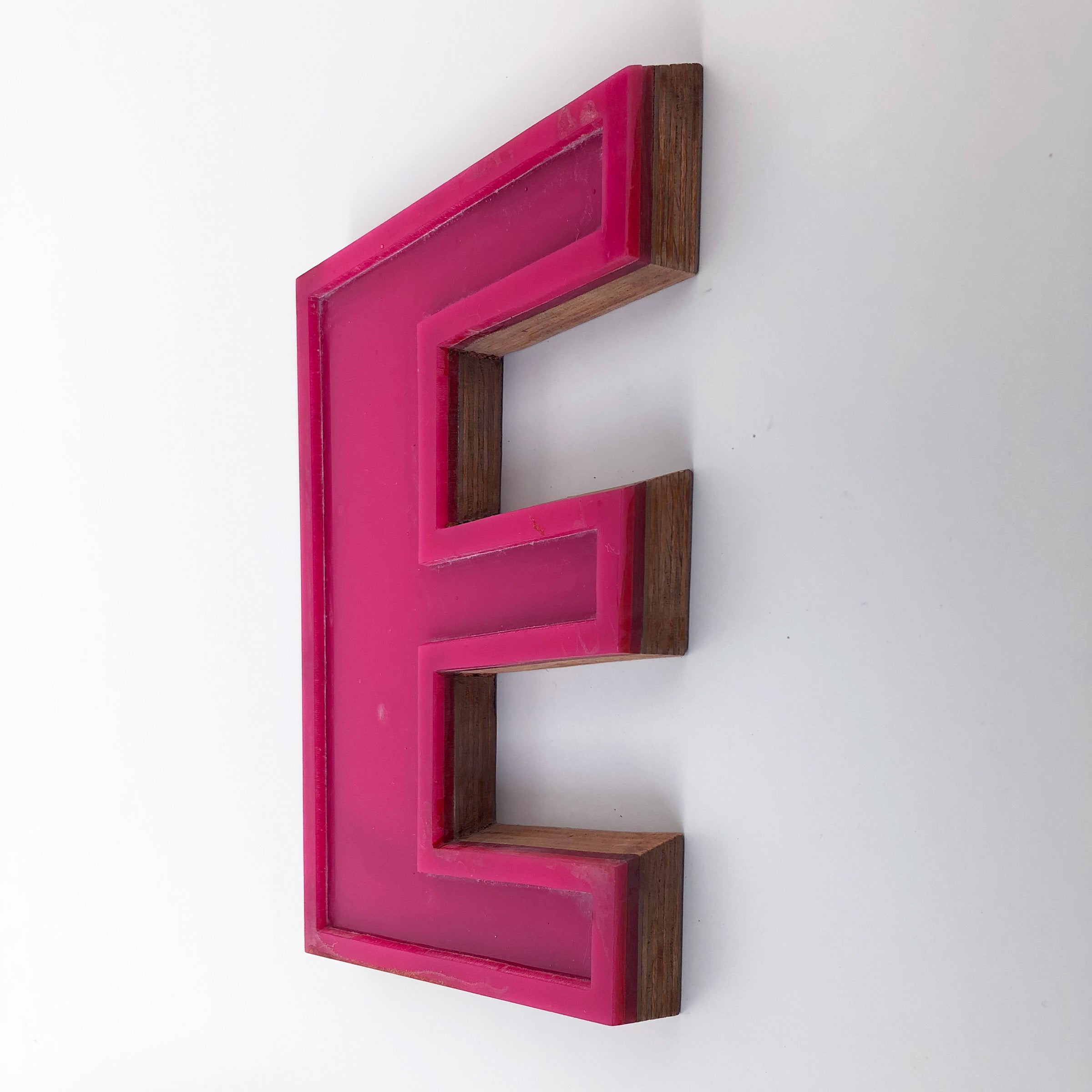 Medium Factory Shop Letter Ply Wood & Perspex