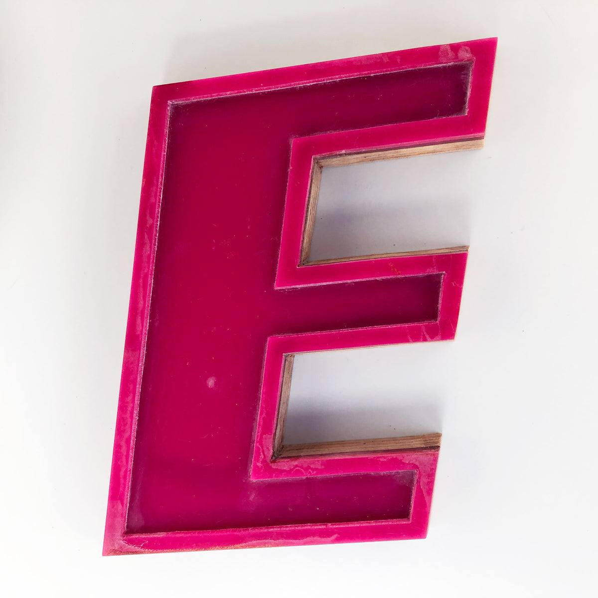 Medium Factory Shop Letter Ply Wood & Perspex