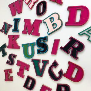 A - Medium Factory Shop Letter Ply Wood & Perspex