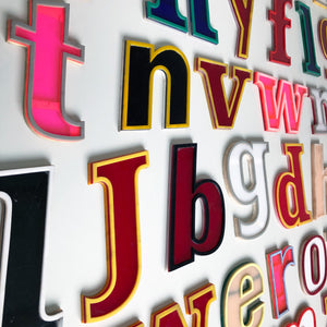 Medium Vintage Retro Shop 60s Letters