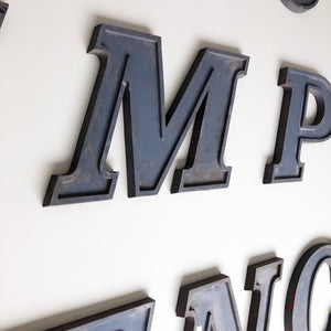 Large Letter Metal