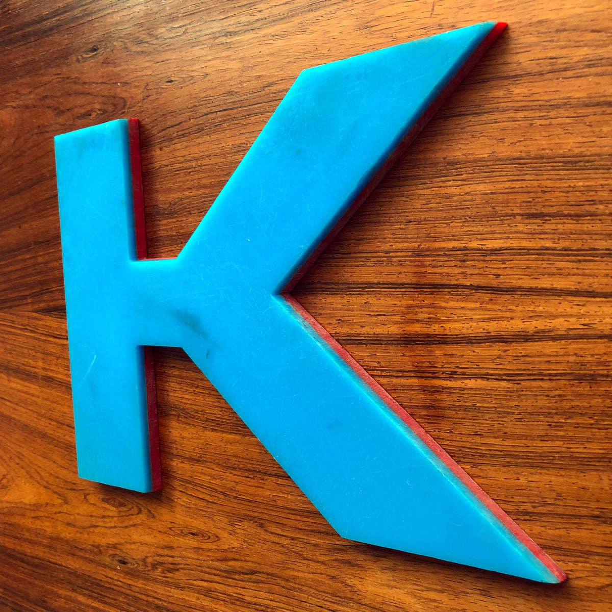 K - Large Letter Solid Perspex