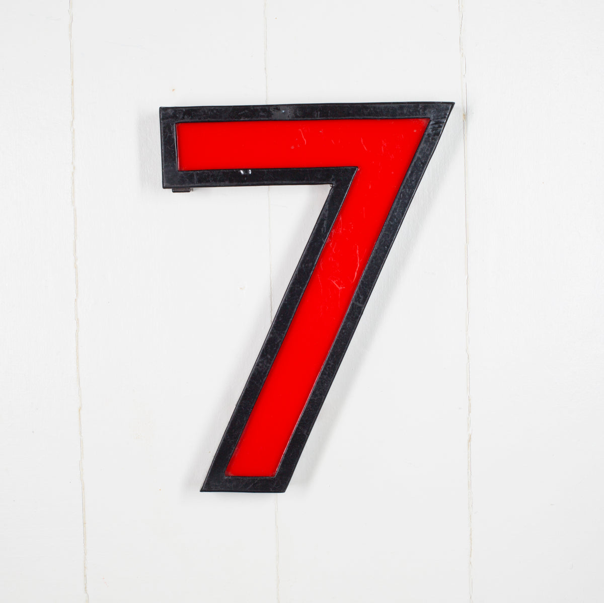 Large Vintage Cinema Numbers Midcentury Red/Black