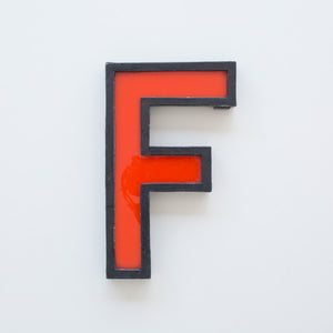 Large Vintage Cinema Letters Midcentury Red/Black